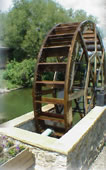 Paddlewheel in Findley Lake, a small resort community in Chautauqua